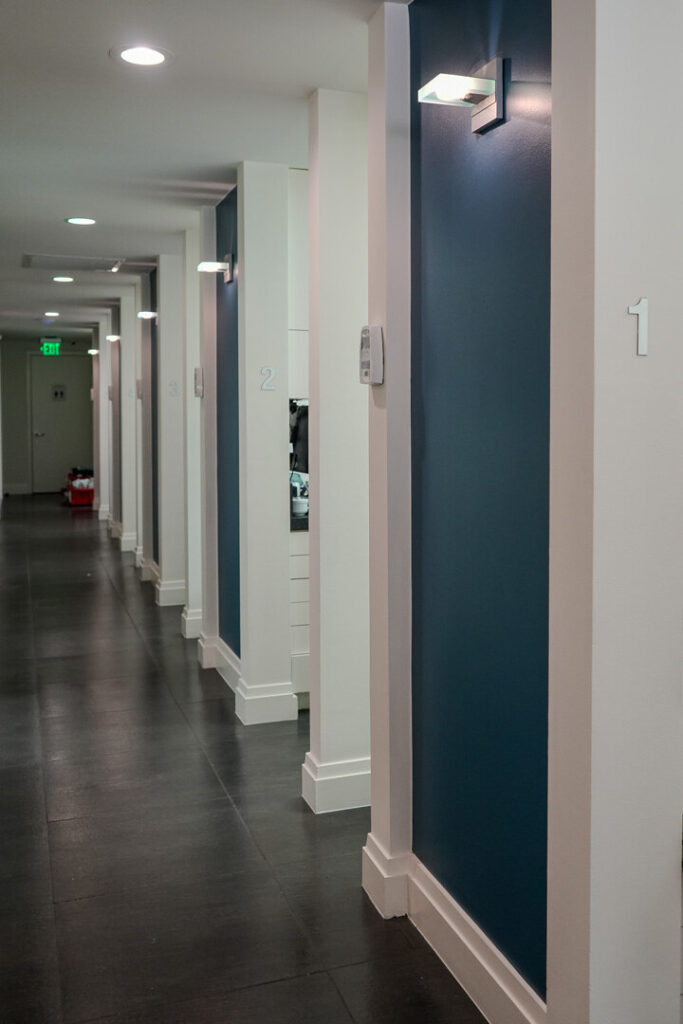 Hallway inside Bayfront Dental in Downtown Miami
